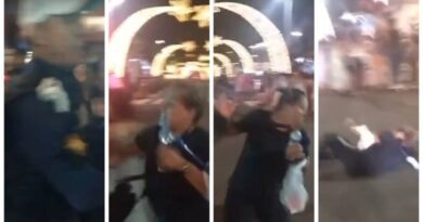 Protesto contra Adriane e agressão de guardas municipais marcam ativação de luzes de Natal