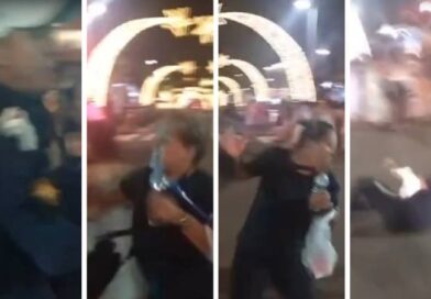 Protesto contra Adriane e agressão de guardas municipais marcam ativação de luzes de Natal