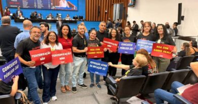 ACP lidera mobilização na Assembleia Legislativa em defesa do Piso, contra o confisco de 14% e pela RGA dos servidores de MS