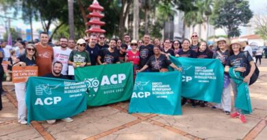 ACP ocupa as ruas na Marcha da Classe Trabalhadora e reforça defesa da educação pública, dos direitos e da dignidade dos aposentados