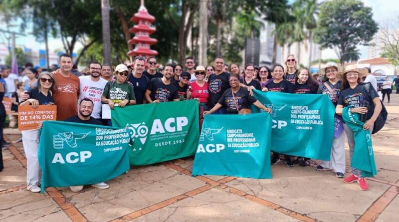ACP ocupa as ruas na Marcha da Classe Trabalhadora e reforça defesa da educação pública, dos direitos e da dignidade dos aposentados