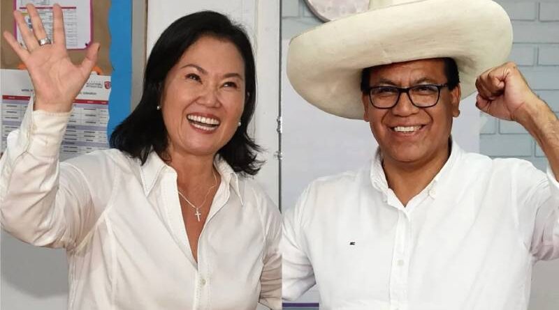 Keiko Fujimori e Roberto Sánchez disputam presidência do Peru em meio à crise política Keiko Fujimori e Roberto Sánchez disputam presidência do Peru em meio à crise política