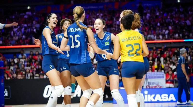 Liga das Nações: seleção feminina pega Japão na quarta em 1º mata-mata Liga das Nações: seleção feminina pega Japão na quarta em 1º mata-mata