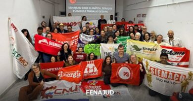 Fenajud participa de seminário sobre crise climática e trabalho seguro promovido pela Internacional de Serviços Públicos – PSI Fenajud participa de seminário sobre crise climática e trabalho seguro promovido pela Internacional de Serviços Públicos – PSI