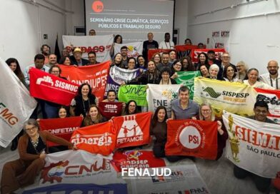 Fenajud participa de seminário sobre crise climática e trabalho seguro promovido pela Internacional de Serviços Públicos – PSI Fenajud participa de seminário sobre crise climática e trabalho seguro promovido pela Internacional de Serviços Públicos – PSI