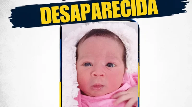 Compartilhe! Ministério da Justiça aciona Amber Alert após desaparecimento de bebê de 28 dias de vida em Campo Grande