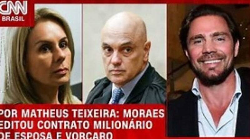 Moraes editou contrato de R$ 131 milhões de esposa com Vorcaro