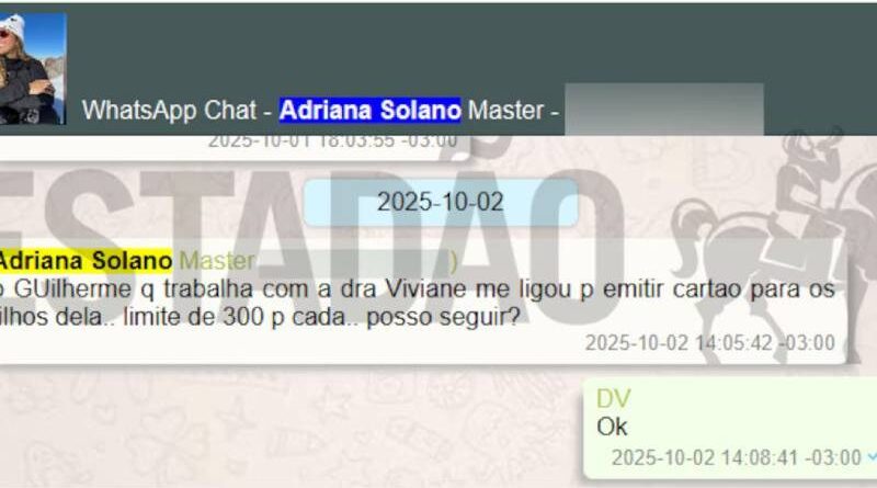 Vorcaro autorizou cartões de R$ 300 mil para filhos de Moraes, revela PF