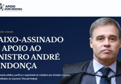 Abaixo-assinado em apoio a André Mendonça alcança mais de 451 mil assinaturas