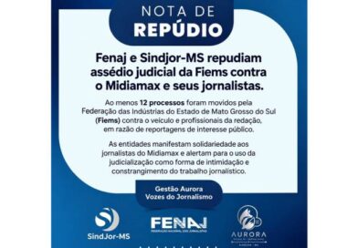 Nota de repúdio à intimidação judicial contra o Midiamax e seus jornalistas