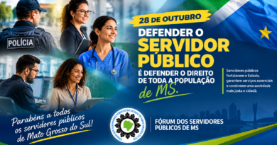 28 de Outubro: Defender o servidor público é defender o direito de toda a população em MS