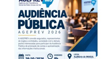 Ageprev promove audiência pública para apresentar resultados sobre previdência de MS
